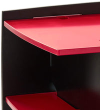 Load image into Gallery viewer, Legare Furniture Kids Room Gaming Media Stand in Red and Black, 33" x 19" x 23"