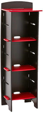 Load image into Gallery viewer, Legaré Furniture Kids Room Bookcase in Red and Black, 48" x 16" x 12"