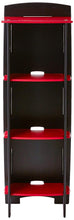 Load image into Gallery viewer, Legaré Furniture Kids Room Bookcase in Red and Black, 48" x 16" x 12"