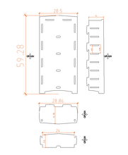 Load image into Gallery viewer, Legare Furniture Office Adjustable Four-Shelf Bookcase in Grey Driftwood, 59" x 28" x 11"