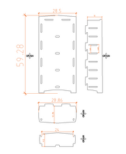 Load image into Gallery viewer, Legare Furniture Office Adjustable Four-Shelf Bookcase in Grey Driftwood, 59&quot; x 28&quot; x 11&quot;
