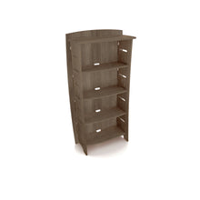 Load image into Gallery viewer, Legare Furniture Office Adjustable Four-Shelf Bookcase in Grey Driftwood, 59" x 28" x 11"