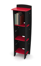 Load image into Gallery viewer, Legaré Furniture Kids Room Bookcase in Red and Black, 48" x 16" x 12"