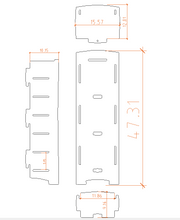 Load image into Gallery viewer, Legare Furniture Kids Room Bookcase in Blue and White, 48" x 16" x 12"