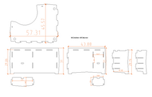 Load image into Gallery viewer, Legare Furniture Office L-Shape Corner Desk in Grey Driftwood, 60" x 47" x 31"