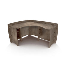 Load image into Gallery viewer, Legare Furniture Office L-Shape Corner Desk in Grey Driftwood, 60" x 47" x 31"