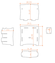 Load image into Gallery viewer, Legare Furniture Office Desk Extension in Grey Driftwood, 30" x 24" x 29"