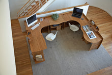 Load image into Gallery viewer, Legare Furniture Office Desk Accessory Shelf in Amber Bamboo, 29" X 6" X 6"