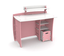 Load image into Gallery viewer, Legare Furniture Kids Room Complete Desk Set in Princess Pink and White, 43&quot; x 23&quot; x 29&quot;
