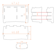 Load image into Gallery viewer, Legare Furniture Office Straight Desk in Grey Driftwood, 48" x 24" x 29"