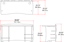 Load image into Gallery viewer, Legare Furniture Office Straight Desk in Grey Driftwood, 60" x 24" x 29"
