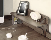 Load image into Gallery viewer, Legare Furniture Office Desk Accessory Shelf in Grey Driftwood, 29&quot; x 6&quot; x 6&quot;
