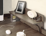 Legare Furniture Office Desk Accessory Shelf in Grey Driftwood, 29" x 6" x 6"