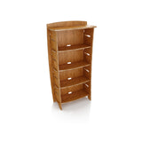 Legare Furniture Amber Bamboo Bookcase 59" X 29" X 11"