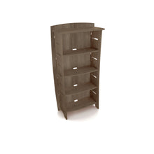 Load image into Gallery viewer, Legare Furniture Office Adjustable Four-Shelf Bookcase in Grey Driftwood, 59&quot; x 28&quot; x 11&quot;

