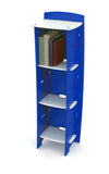 Legare Furniture Kids Room Bookcase in Blue and White, 48" x 16" x 12"