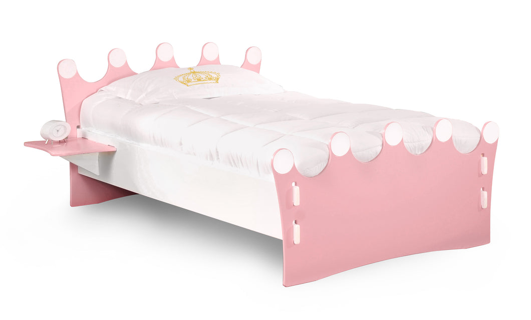 Legare Furniture Kids Room  and Youth Twin Bed in Princess Pink and White