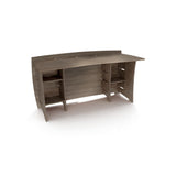 Legare Furniture Office Straight Desk in Grey Driftwood, 60" x 24" x 29"