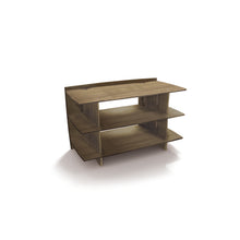 Load image into Gallery viewer, Legare Furniture Gaming Media Stand in Gray Driftwood, 38&quot; x 19&quot; x 24&quot;
