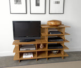 Legare Furniture Gaming Media Stand in Gray Driftwood, 38" x 19" x 24"