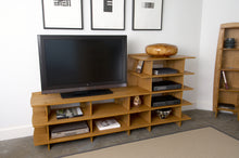 Load image into Gallery viewer, Legare Furniture Gaming Media Stand in Gray Driftwood,, 53&quot; x 19&quot; x 24&quot;
